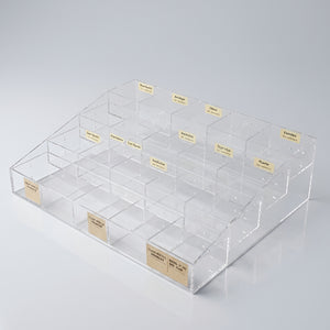 Acrylic Multi-Tier 20-Compartment Organizer Display – Used