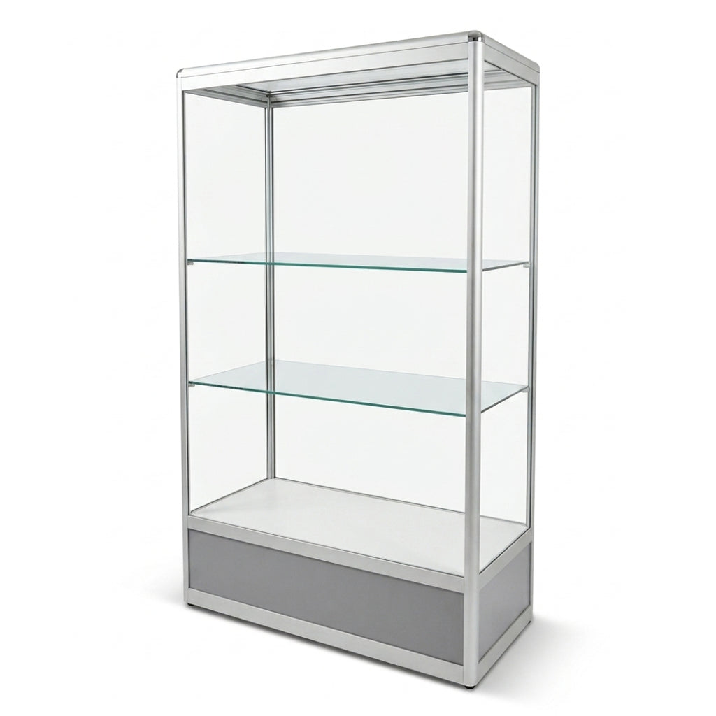 Large Glass Display Cabinet with Aluminum Frame – Pre Owned