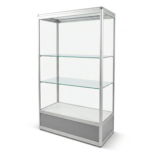 Large Glass Display Cabinet with Aluminum Frame – Pre Owned