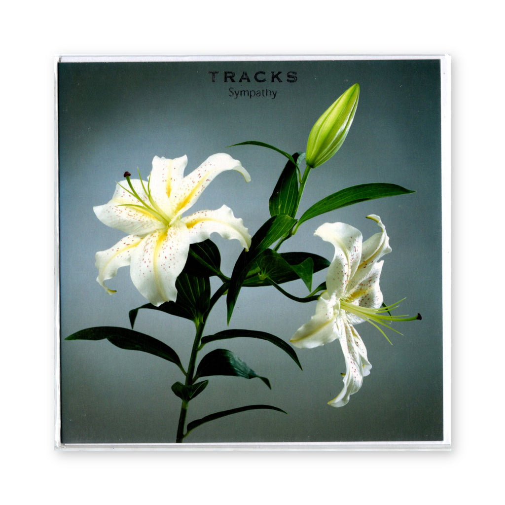 "Sympathy" Elegant White Lily Greeting - Card