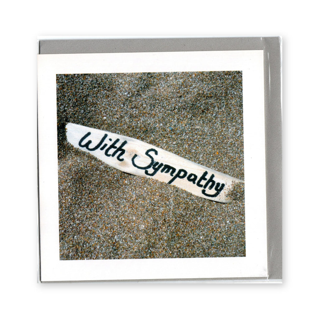 "With Sympathy" Coastal Driftwood Greeting - Card