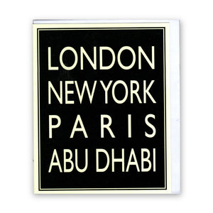 "London New York Paris Abu Dhabi" Greeting - Card