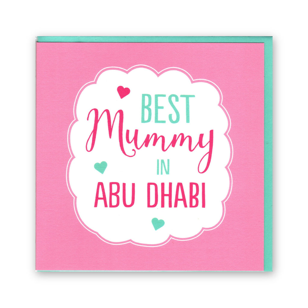 "Best Mummy in Abu Dhabi" Mother's Day - Card