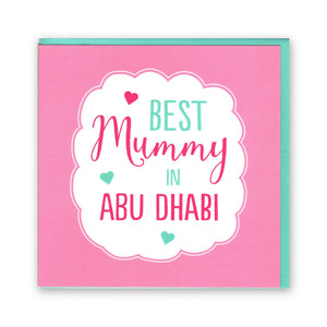 "Best Mummy in Abu Dhabi" Mother's Day - Card
