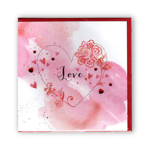 "Love Hearts" Elegant - Greeting Card