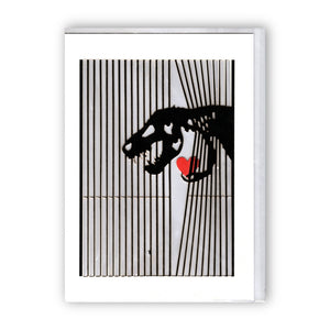 "Dino with Heart" Whimsical Dinosaur Valentine's - Card