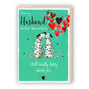 "For My Husband" Luxury Gold Foil Floral - Greeting Card