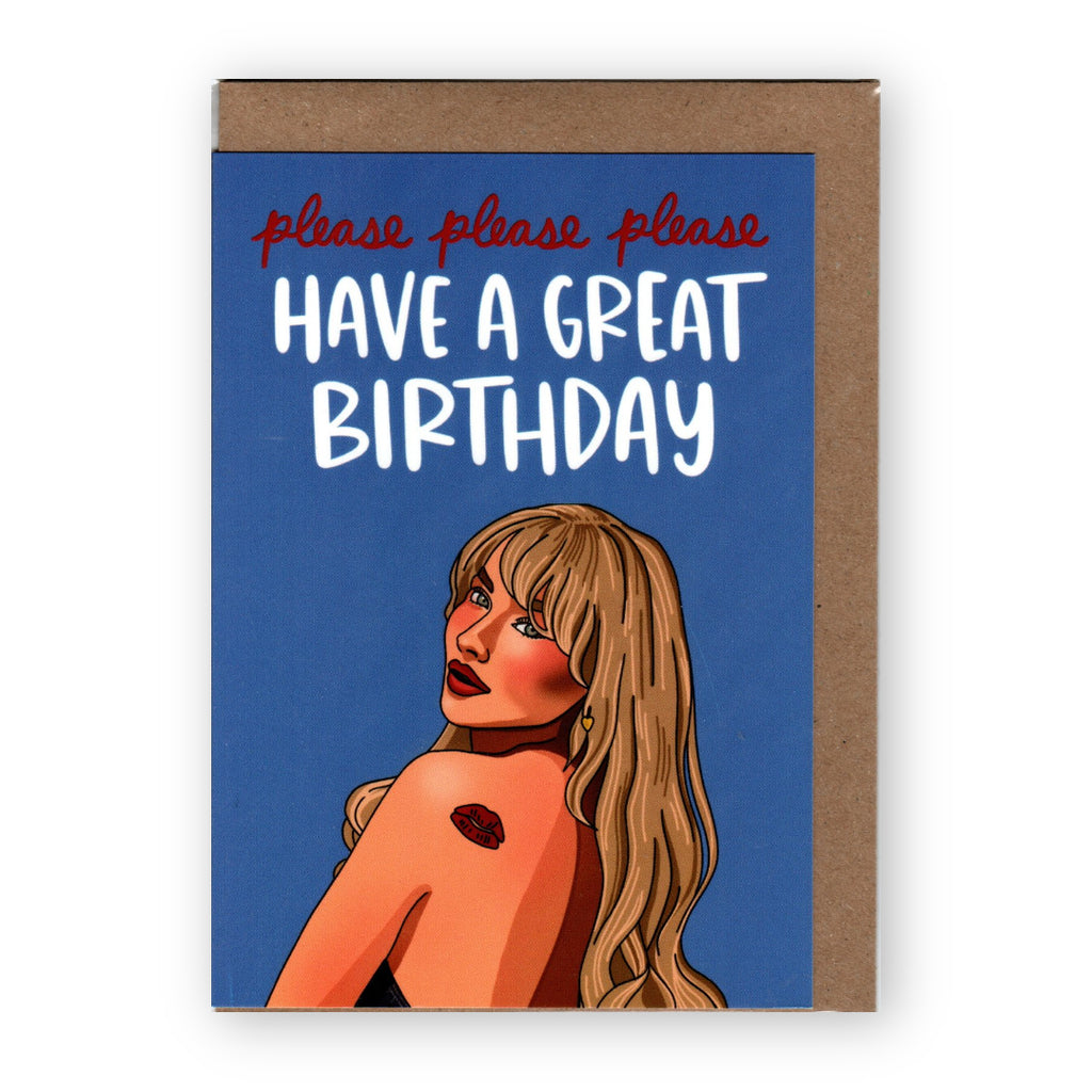 "Please Have a Great Birthday" Greeting Card x Brittany Paige