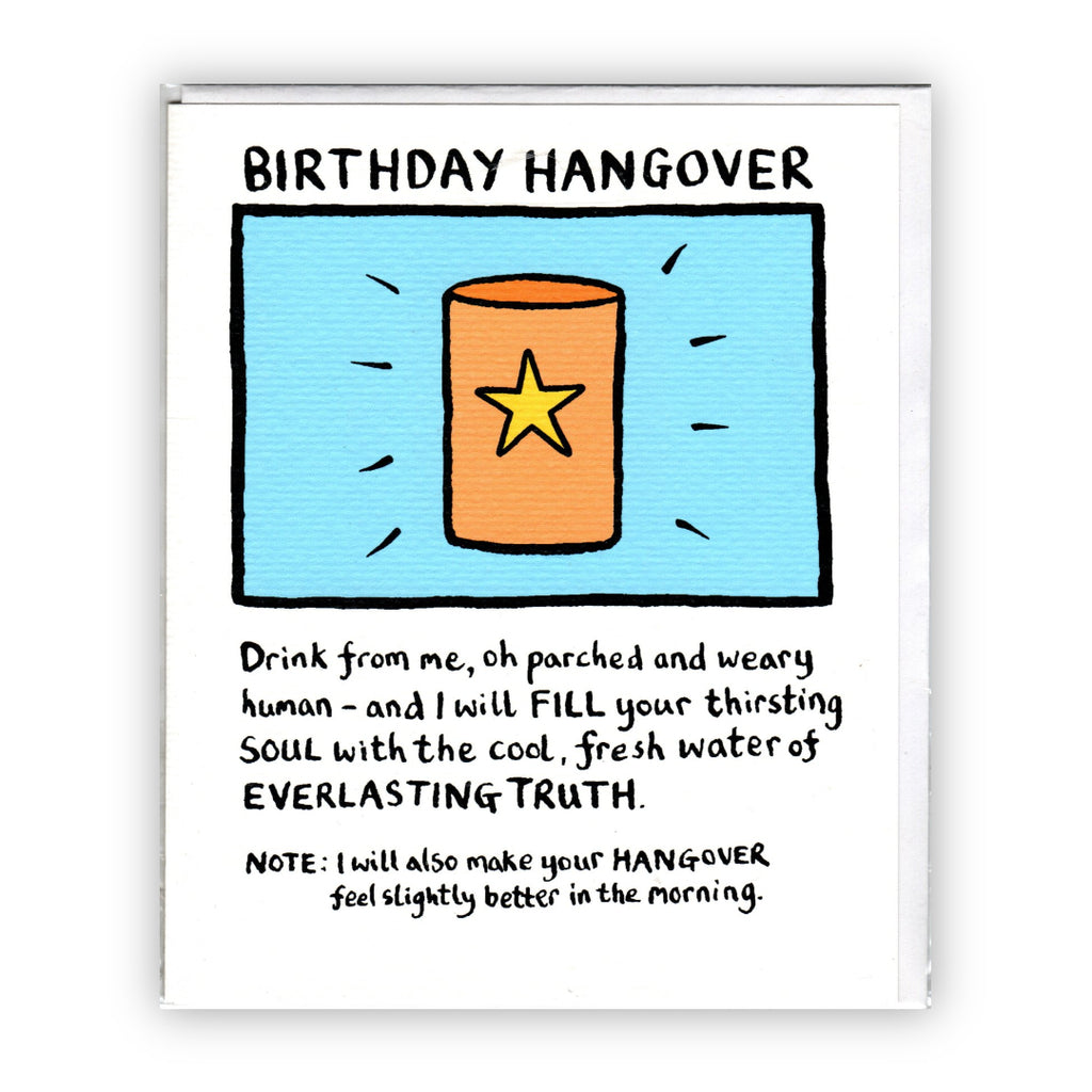 "Birthday Hangover" Funny Birthday Card