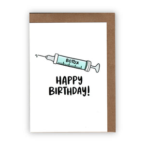 "Botox Happy Birthday" Funny Anti Aging Birthday Card