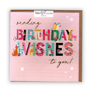 "Sending Birthday Wishes to You" Greeting Card