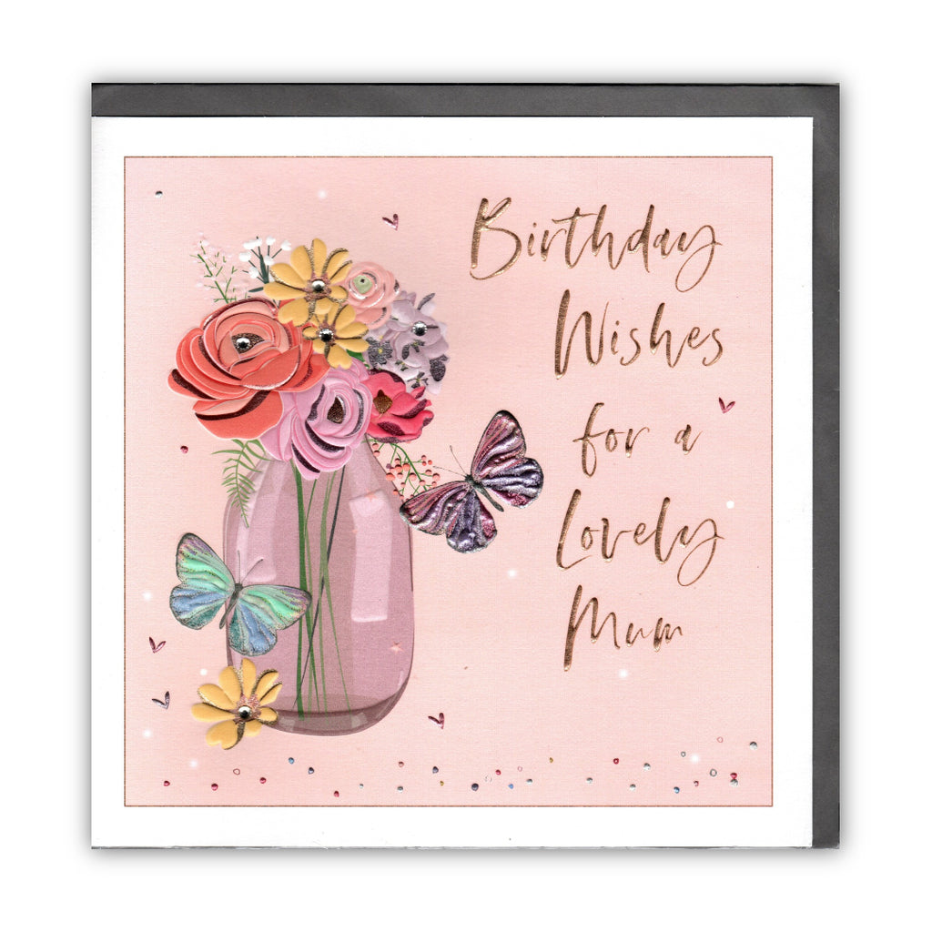 "Birthday Wishes for a Lovely Mum" Greeting Card