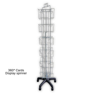 Card Spinner Stand – 360° Rotating Wire Card Display Rack (Pre-Loved)