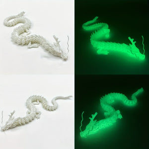 Glowing Dragon - White (3D Printed)