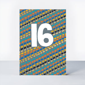 16th Birthday Card for Boys | Foil Greeting Card