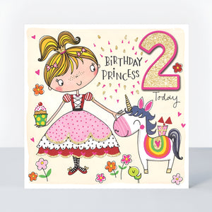 Magical Fairy Age 3 Birthday Card - Bright & Sparkly Children’s Card