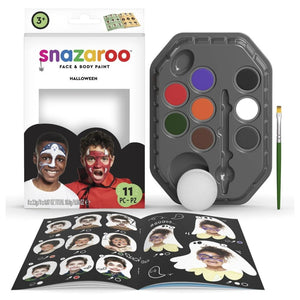 Snazaroo Face Paint Kit – 11 Piece Set for Kids (Halloween Edition)