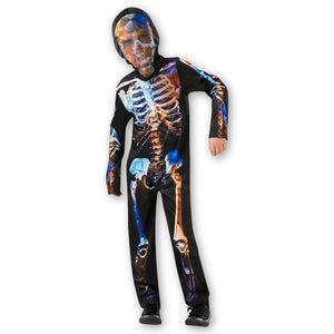 Glow-In-The-Dark Skeleton Costume for Kids (Sizes 5-10 Years)