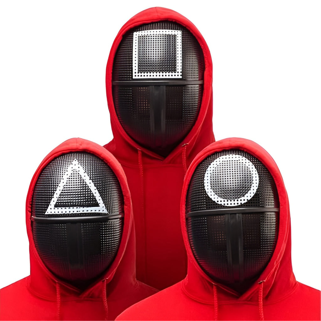 Squid Game 3x Guard Mask Set