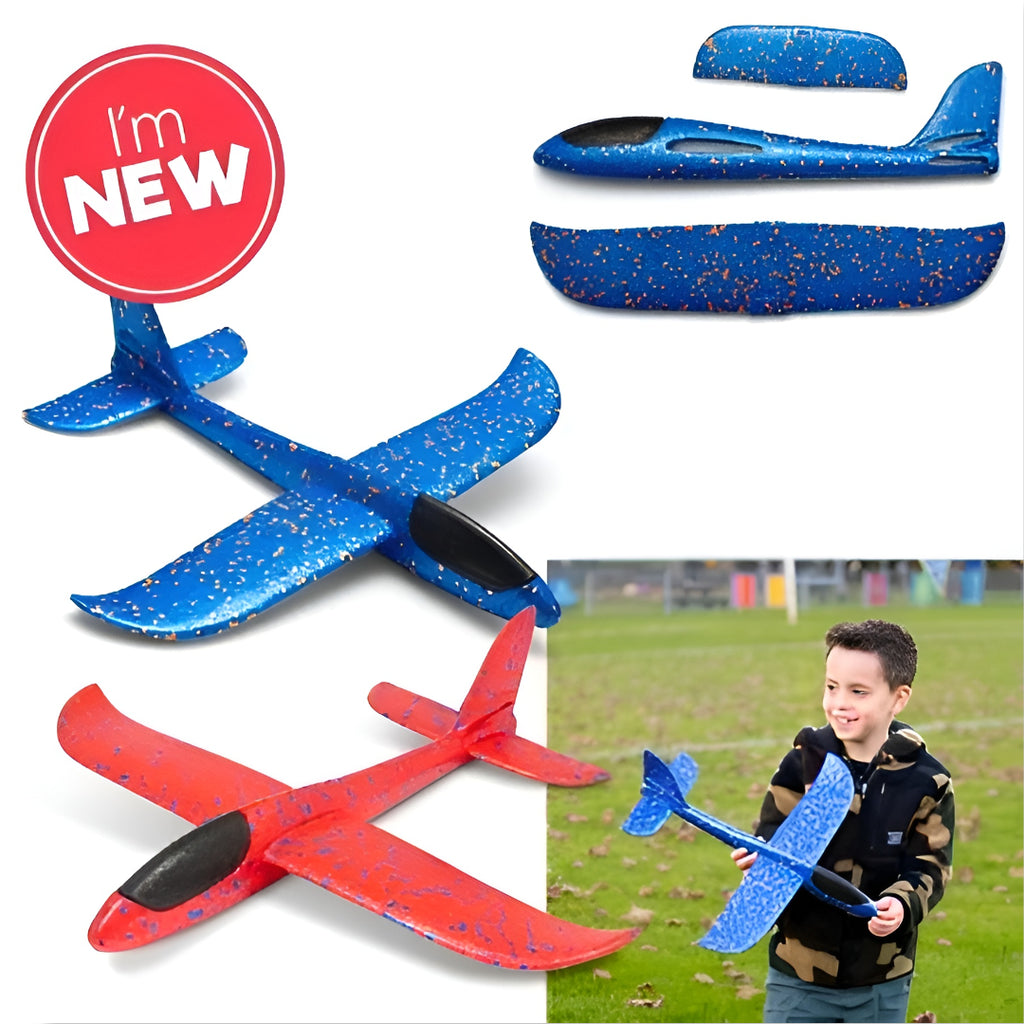 Mega Flying Foam Glider Airplane – 50cm Outdoor Hand-Launch Toy