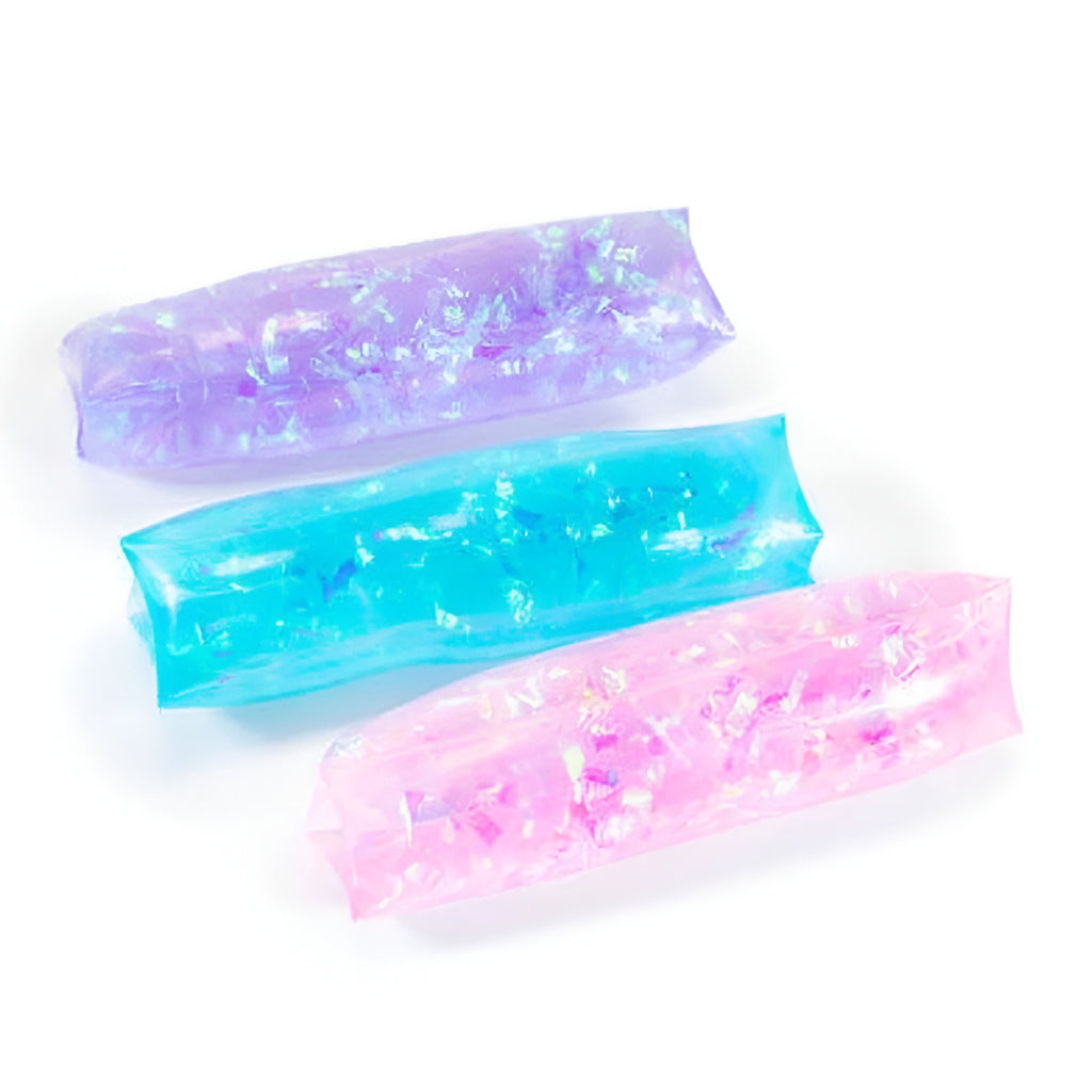 Shimmer Confetti & Liquid Filled Wriggler Tube (1 Pc)