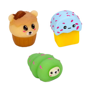 Scrunchems Cake Squishy Buddies – Bakery Stress Toy (Single Piece Assorted)