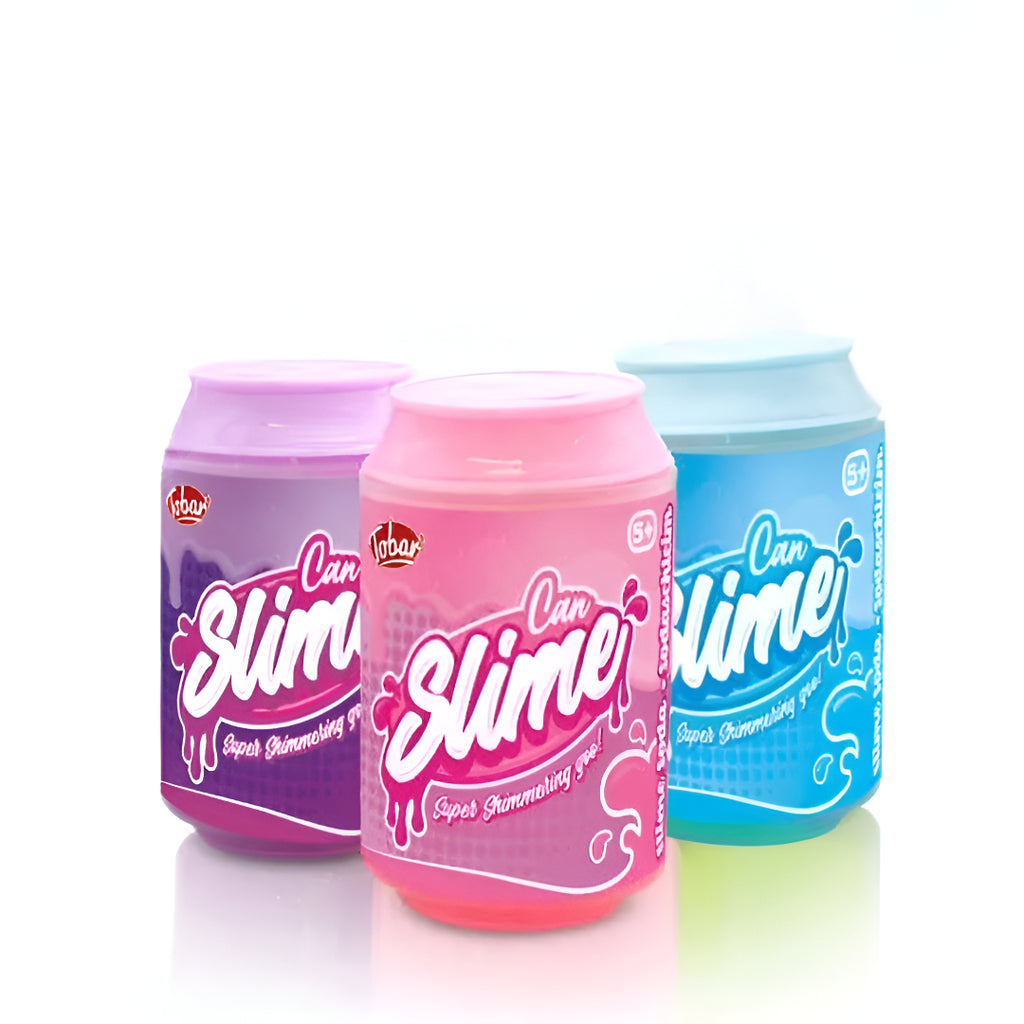 Slime Soda Can – Super Shimmering Goo (1 Piece, Assorted Colors)