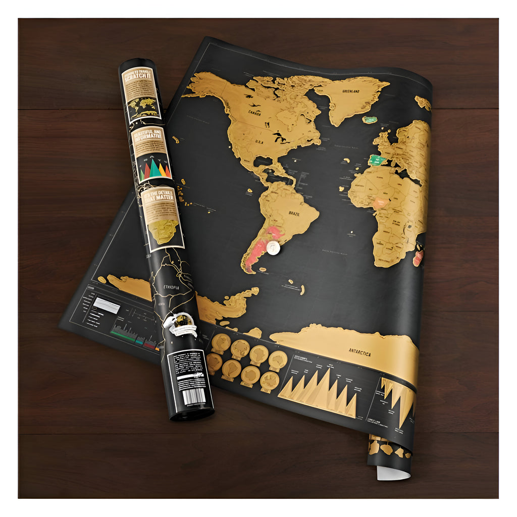 Scratch Map: Deluxe Edition Poster