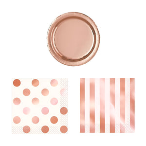 Rose Gold Party Accessories & Tableware