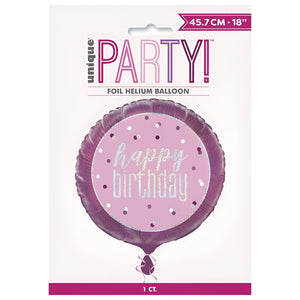 Glitz Pink & Silver Birthday Party Accessories & Tableware