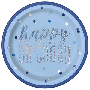 Glitz Blue & Silver Birthday Party Accessories & Tableware