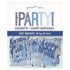 Glitz Blue & Silver Birthday Party Accessories & Tableware