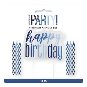 Glitz Blue & Silver Birthday Party Accessories & Tableware