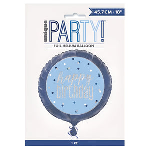 Glitz Blue & Silver Birthday Party Accessories & Tableware