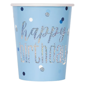 Glitz Blue & Silver Birthday Party Accessories & Tableware