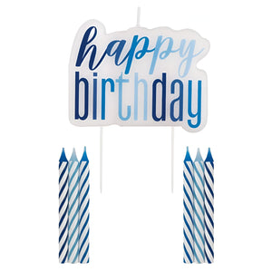 Glitz Blue & Silver Birthday Party Accessories & Tableware