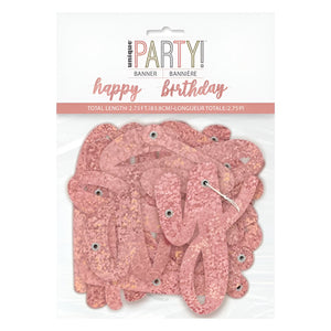 Glitz Rose Gold Birthday Party Accessories & Tableware