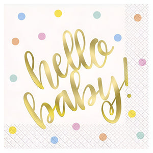 "Hello Baby" Party Accessories & Tableware