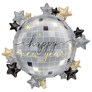 Giant Disco New Year Helium Balloon - 22.5"