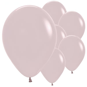 Pastel Dusk Rose Latex Balloons - 12" (Pack of 100)