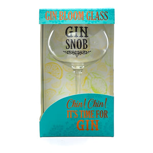 Gin Bloom Glass: "Gin Snob"