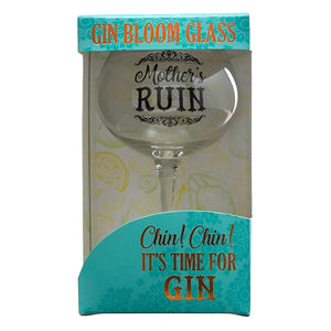 Gin Bloom Glass: "Mother's Ruin"