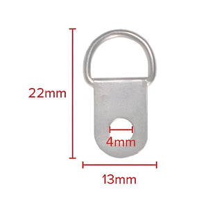 Small D Ring Hanger, Single Hole - Pack of 500