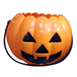 Foldable Pumpkin Jack O' Lantern Candy Bucket