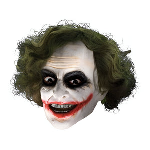 Joker 3/4 Mask, with Hair - (Adult)