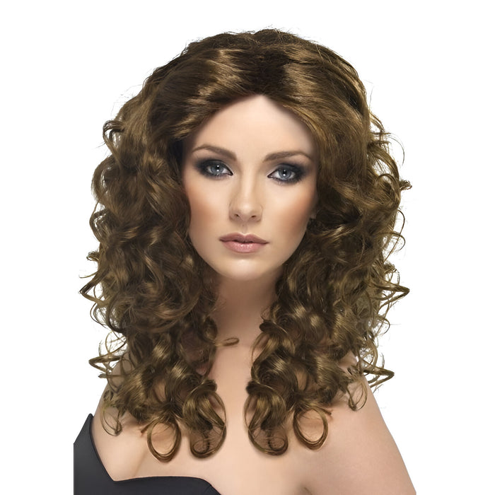 Glamour Wig - Brown (Adult)