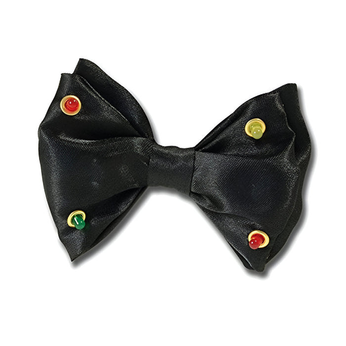 Flashing Lights Bow Tie - Black (Adult)