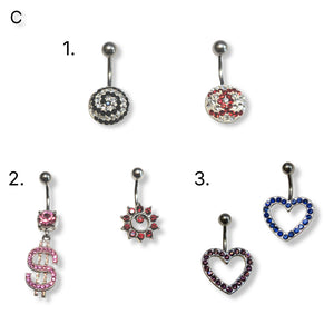 Belly Bar Clips - Assorted Styles