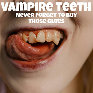 Realistic Vampire Fangs & Glue