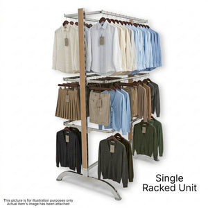 Straight Clothing Display Racks (Used)